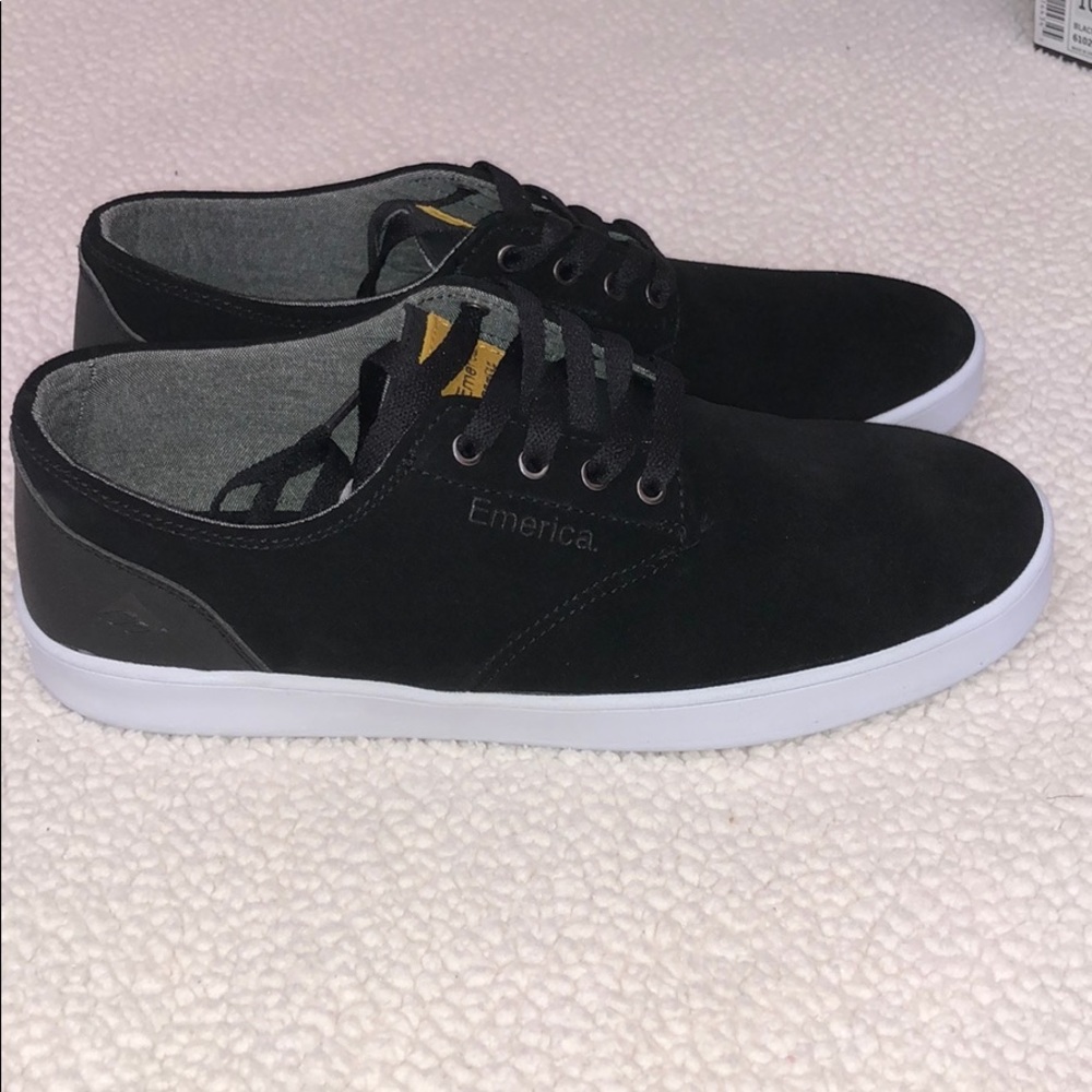 Romero Laced Black/Black/White Suede Shoes